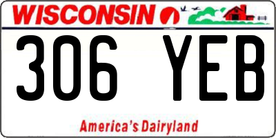 WI license plate 306YEB