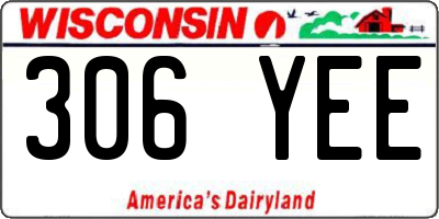 WI license plate 306YEE