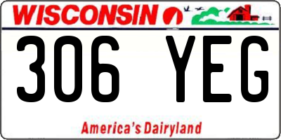 WI license plate 306YEG