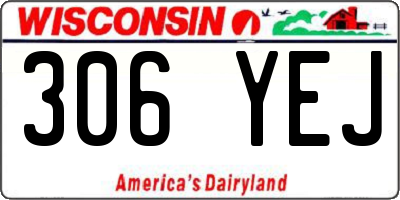 WI license plate 306YEJ
