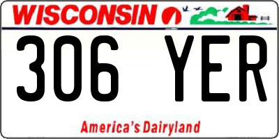 WI license plate 306YER
