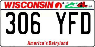 WI license plate 306YFD