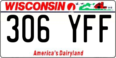 WI license plate 306YFF