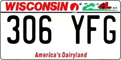 WI license plate 306YFG
