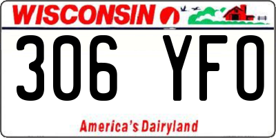 WI license plate 306YFO