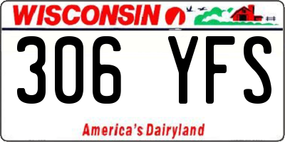 WI license plate 306YFS