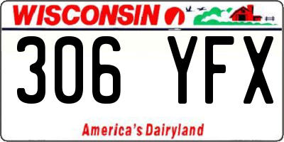 WI license plate 306YFX