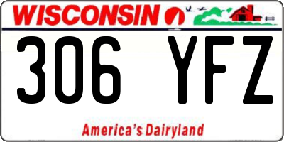 WI license plate 306YFZ