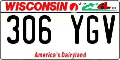 WI license plate 306YGV
