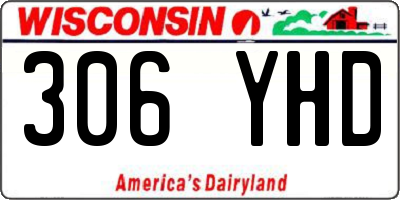 WI license plate 306YHD