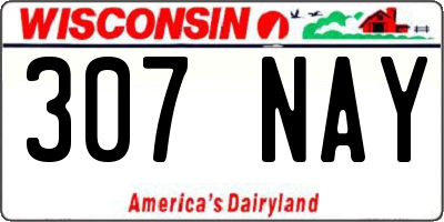 WI license plate 307NAY
