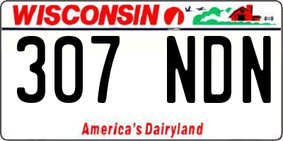 WI license plate 307NDN