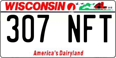 WI license plate 307NFT