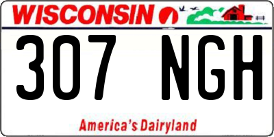 WI license plate 307NGH