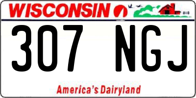 WI license plate 307NGJ