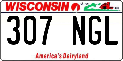 WI license plate 307NGL