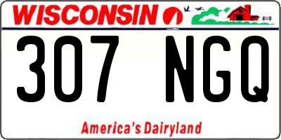WI license plate 307NGQ