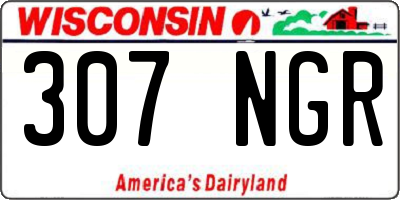 WI license plate 307NGR