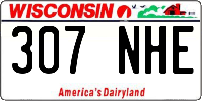 WI license plate 307NHE