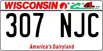 WI license plate 307NJC