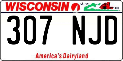 WI license plate 307NJD