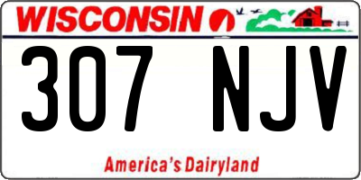 WI license plate 307NJV