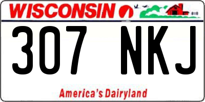 WI license plate 307NKJ