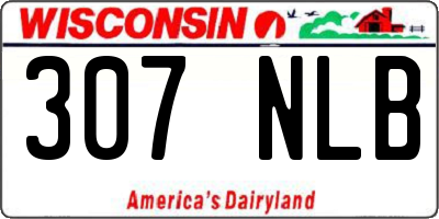 WI license plate 307NLB