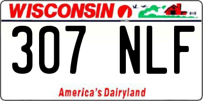 WI license plate 307NLF