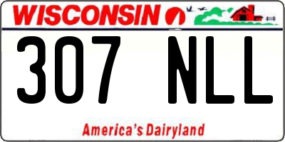 WI license plate 307NLL