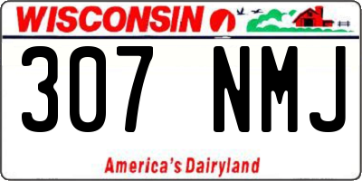 WI license plate 307NMJ