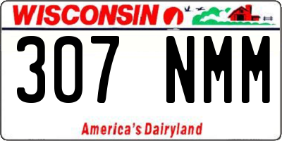WI license plate 307NMM