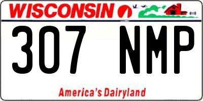WI license plate 307NMP