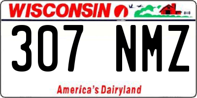 WI license plate 307NMZ
