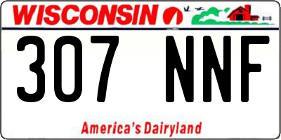 WI license plate 307NNF
