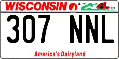 WI license plate 307NNL