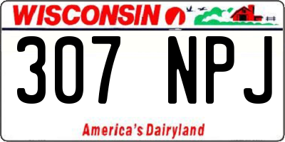 WI license plate 307NPJ