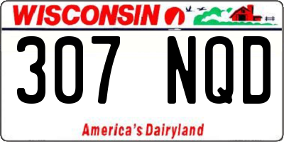 WI license plate 307NQD