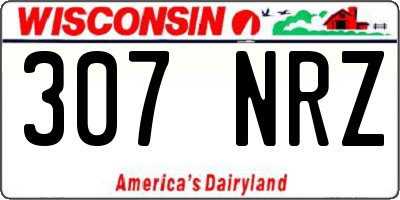 WI license plate 307NRZ