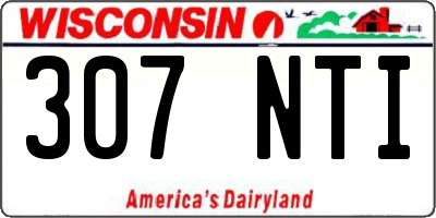 WI license plate 307NTI