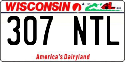 WI license plate 307NTL