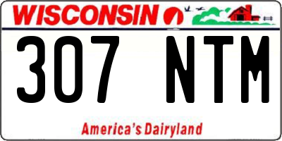 WI license plate 307NTM