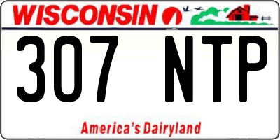 WI license plate 307NTP