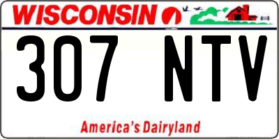 WI license plate 307NTV