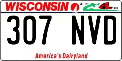 WI license plate 307NVD