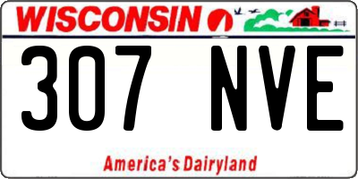 WI license plate 307NVE