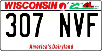 WI license plate 307NVF