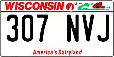 WI license plate 307NVJ