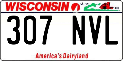 WI license plate 307NVL