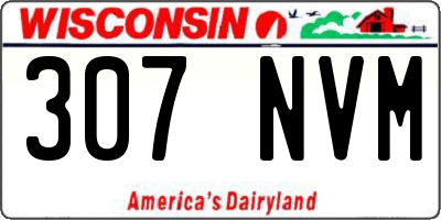 WI license plate 307NVM